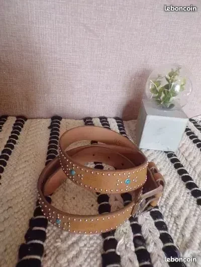Cinturón con clavos talla 85 cm – photo 5
